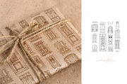 Doors. Vector set, an Object Illustration by iri-illustration (Thumbnail 4 of 9)