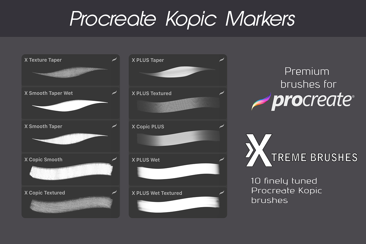 Procreate MEGA BUNDLE! (1K+ BRUSHES), a Brush Add-On by Extreme Brushes (Photo 37 of 47)