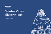 Winter Vibe Illustrations, an Illustration by naima.design (Thumbnail 2 of 4)