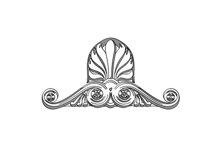 Greek decorative element flower