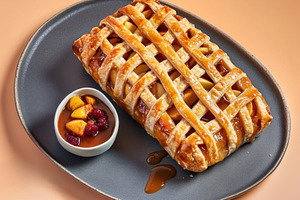 Elegant Apple-Pear Strudel, a Food & Drink Photo by Virgo Studio