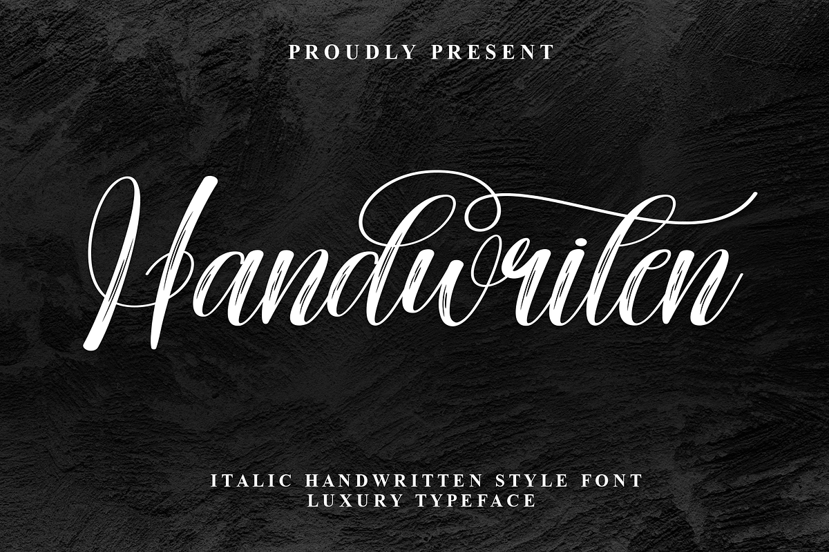 Handwriten | Script Font, a Handwritten Font by Scratchones (Photo 1 of 9)
