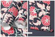 Meili Oriental Peony Pattern & Motif, a Pattern Graphic by Pink Linen (Thumbnail 8 of 12)