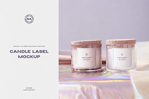 Candle Label Mockup