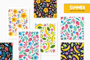 Summer cards, seamless patterns, a Decorative Illustration by Good Studio (Thumbnail 1 of 19)
