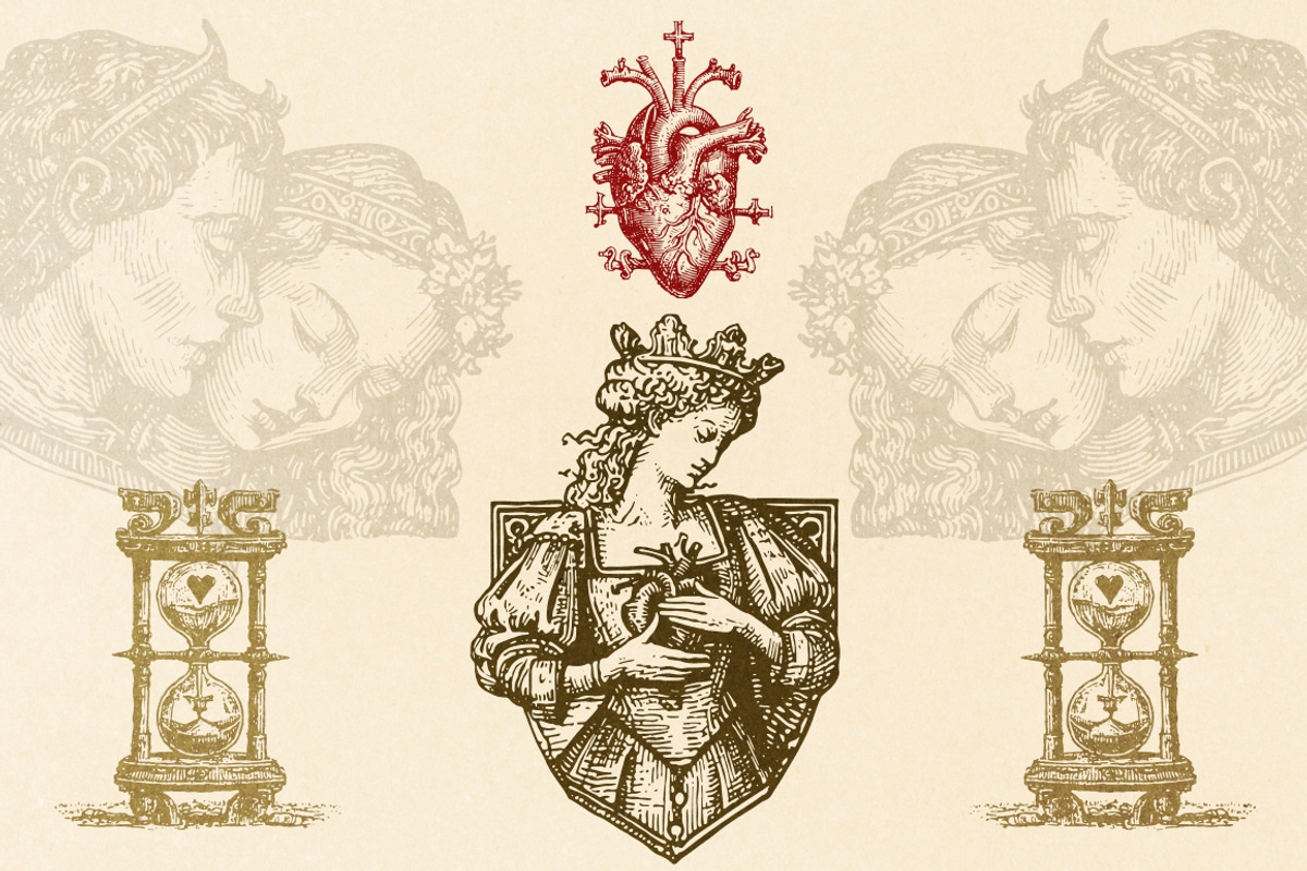 Medieval Love illustrations, a Decorative Illustration by Nocturnal Wolf (Photo 5 of 16)