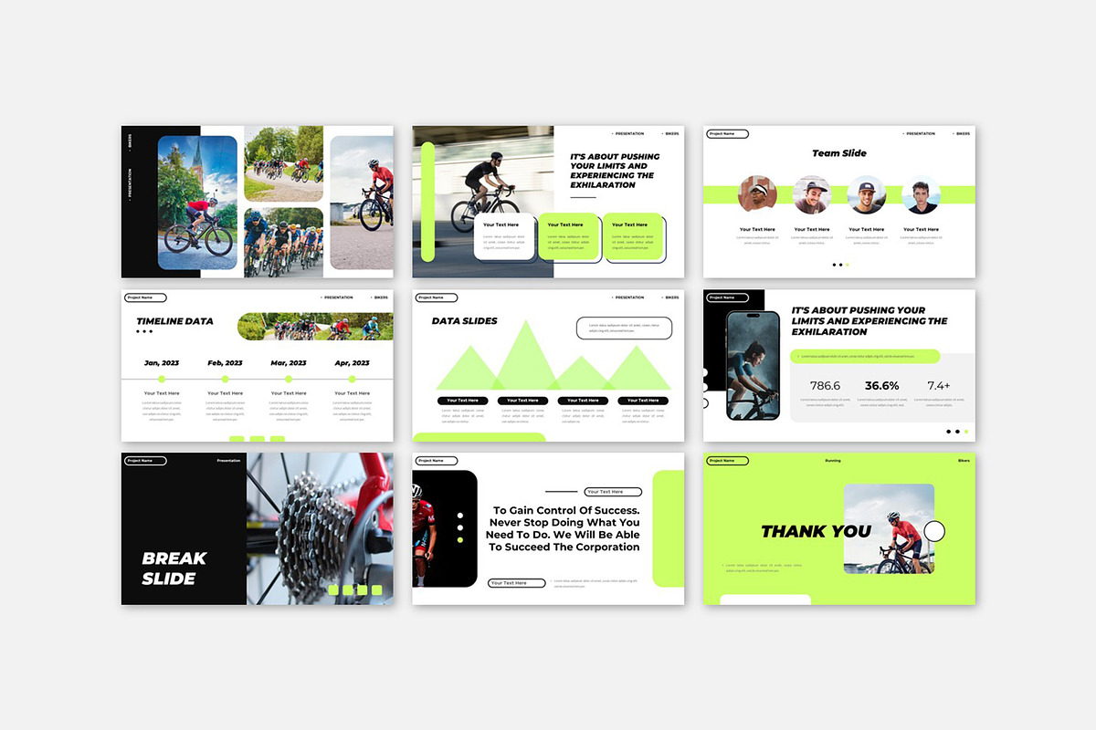 Bikers Sport Community Google Slides, a Presentation Template by Robs Daily Design (Photo 6 of 9)