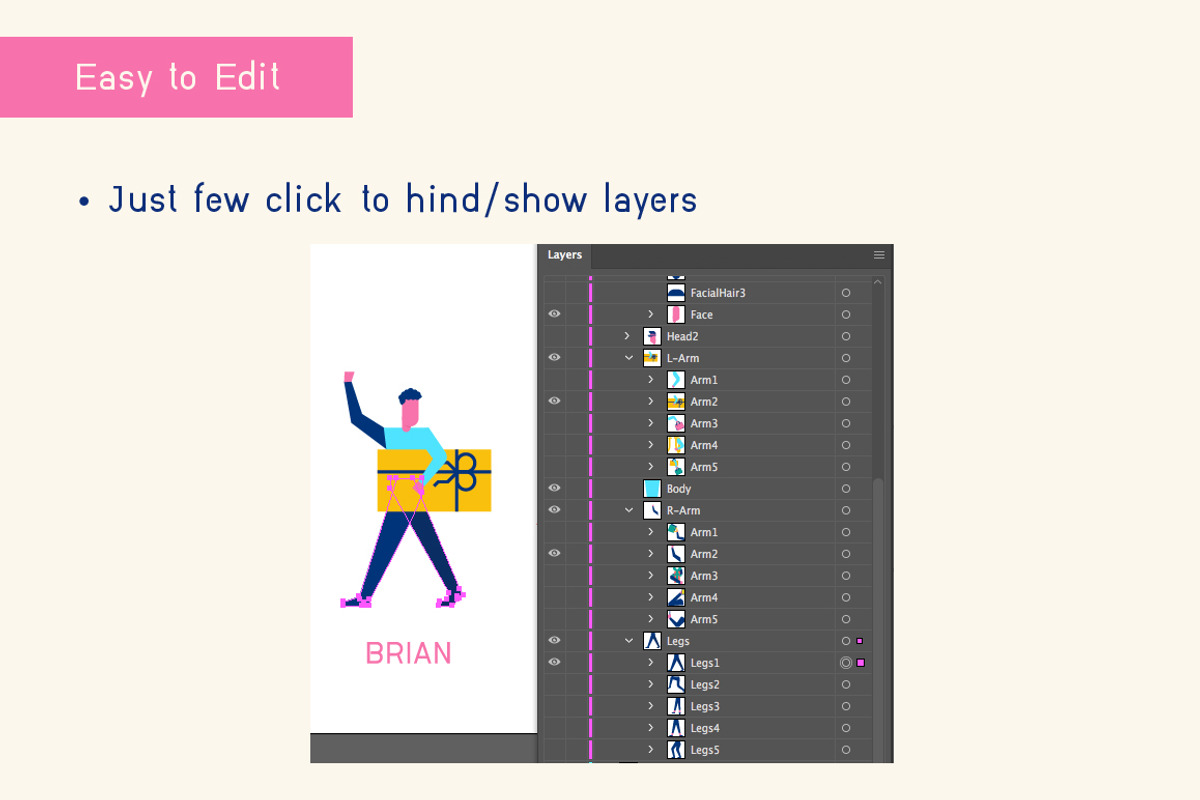 Woohoo Character Creator, a Person Illustration by Becris (Photo 3 of 10)