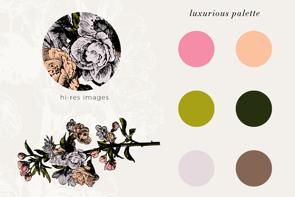 Floral Wedding Collection, an Invitation Template by Studio.lize (Photo 4 of 4)
