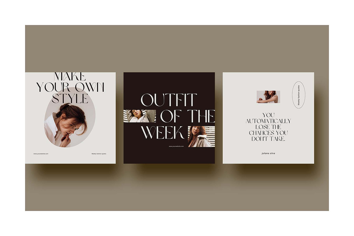 Fashion Creator Canva Instagram Post, a Social Media Template by Angkalimabelas (Photo 2 of 5)