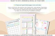 PLR Undated Digital Planner, a Stationery Template by Tas Creative Studio (Thumbnail 8 of 9)