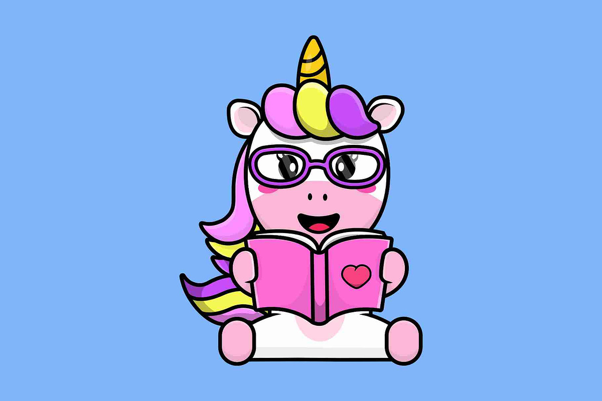 Cute Animal Reading Book Cartoon, an Education Illustration by Artstorystudio (Photo 6 of 7)