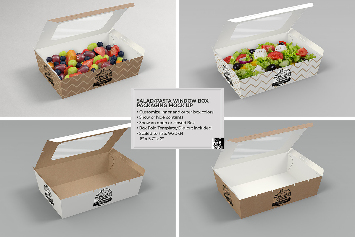 Clamshell Window Box Mockup, a Packaging Mockup by INCDesign (Photo 3 of 7)