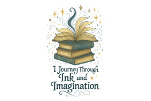 Journey Through Ink and Imagination, a Background Graphic by LaseredNinja