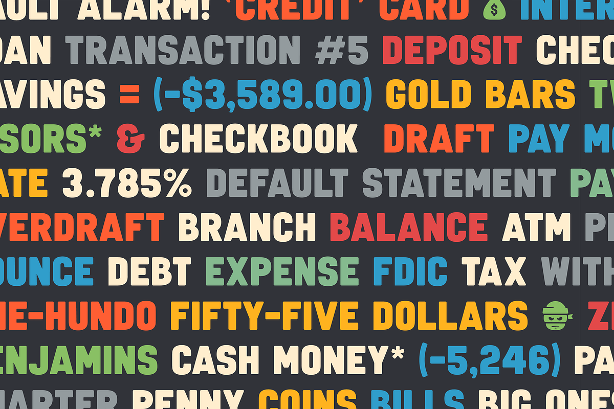 Vault Alarm — Vintage sign font, a Sans Serif Font by SimpleBits® (Photo 3 of 5)