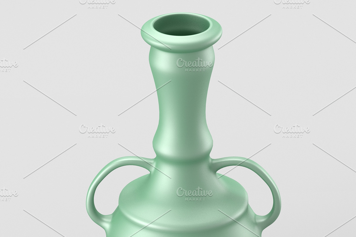 Decorative vase with two handles., an Object 3D Model by CGTales (Photo 4 of 11)