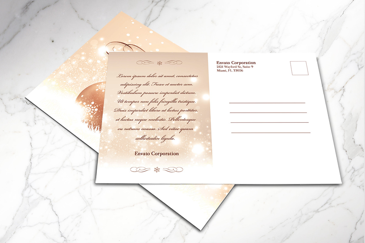 Merry Christmas Postcard Photoshop, a Flyer Template by Godserv Designs (Photo 9 of 12)