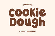 Cookie Dough - A Random Bubble Font, a Sans Serif Font by Happy Type Club (Thumbnail 1 of 3)
