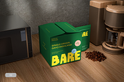 Cardboard and Pouch Mockup, a Cups & Container Mockup by Fourshape (Thumbnail 2 of 6)