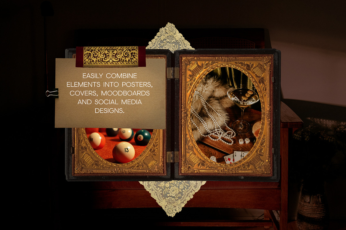Velvet Heirloom: Museum Collage Kit, an Object Graphic by Anzhelika (Photo 4 of 9)