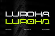 Luroha | Modern Futuristic Font, a Sans Serif Font by gracetype_studio (Thumbnail 1 of 12)