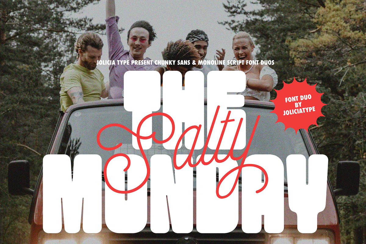 The Salty Monday | Font Duo, a Sans Serif Font by Jolicia Type (Photo 1 of 13)