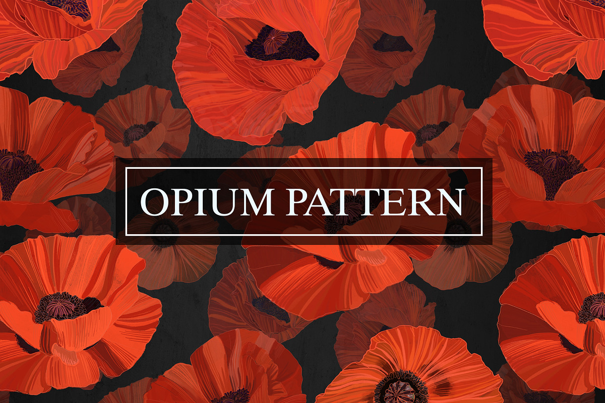 OPIUM PATTERN, a Pattern Graphic by ANAKOTO (Photo 4 of 14)