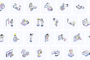 Animated Universal Isometric Icons, a Finance Illustration by Prosymbols (Thumbnail 3 of 5)