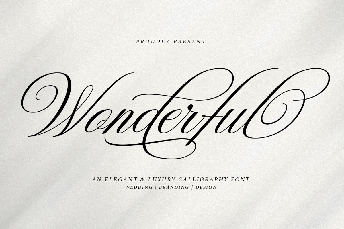 Wonderful Script, a Script Font by Has_rizal (Photo 1 of 10)