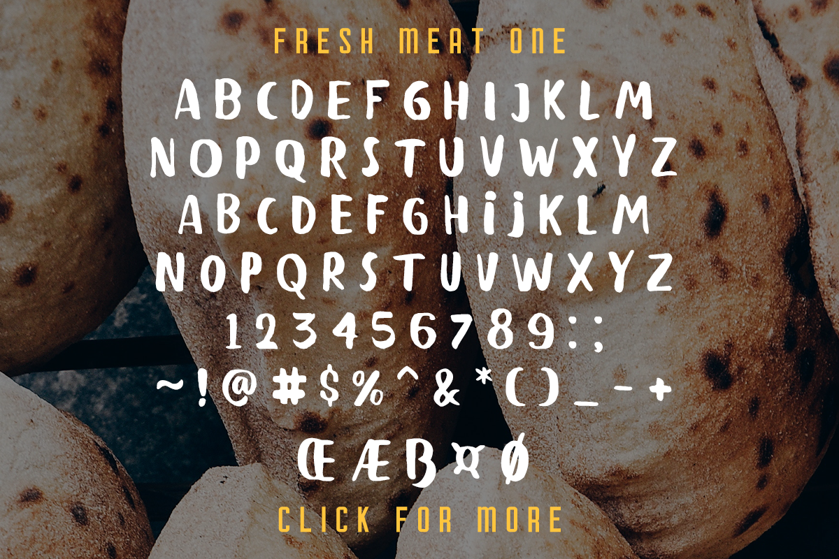 Fresh Meat 4 Font Pack + Bonus, a Font by Martype (Photo 9 of 10)