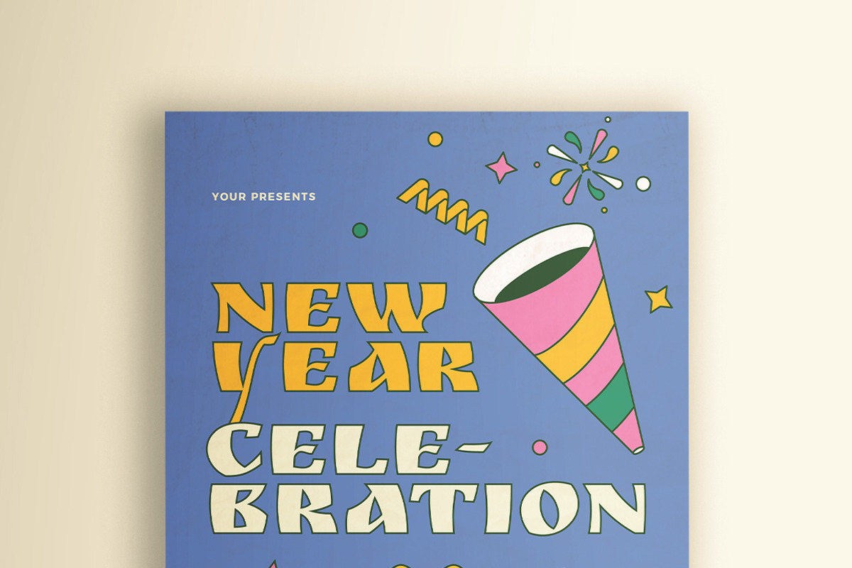 New Year Celebration Flyer, a Flyer Template by KMZVR.Lab (Photo 6 of 6)