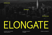 Elongate – Modern Condensed Sans, a Sans Serif Font by Vadovastd (Thumbnail 1 of 7)
