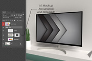Monitor Display Mock-up #03, a Product Mockup by alexandeerco (Thumbnail 4 of 5)