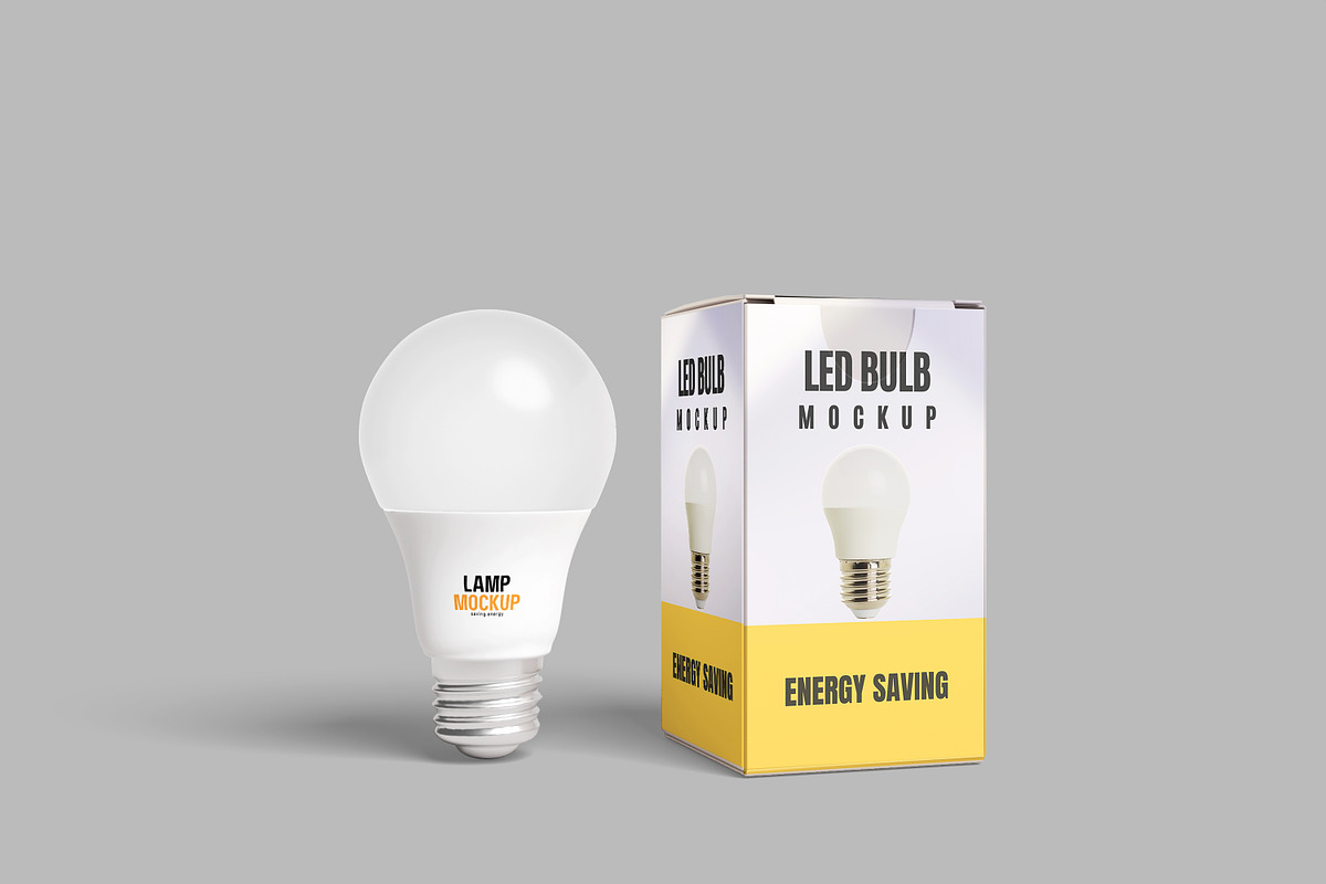 LED Bulb Mockup, a Product Mockup by Getdesign (Photo 3 of 6)