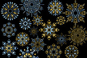 Snowflakes Clipart Collection 03, an Object Graphic by savanamm design (Thumbnail 3 of 4)