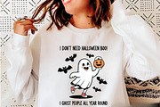 Ghost theme-I don't need Halloween, a Seasonal Illustration by Rose Art (Thumbnail 4 of 5)