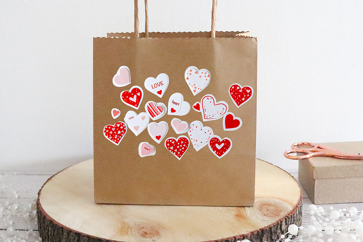 Hearts Clipart Sublimation Design, a Decorative Illustration by VetalStock (Photo 2 of 5)