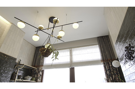 Turning on stylish modern chandelier, a Technology Photo by Media Whale Stock