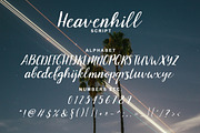 Heavenhill, a Script Font by Nikolay Chirkov (Thumbnail 6 of 6)