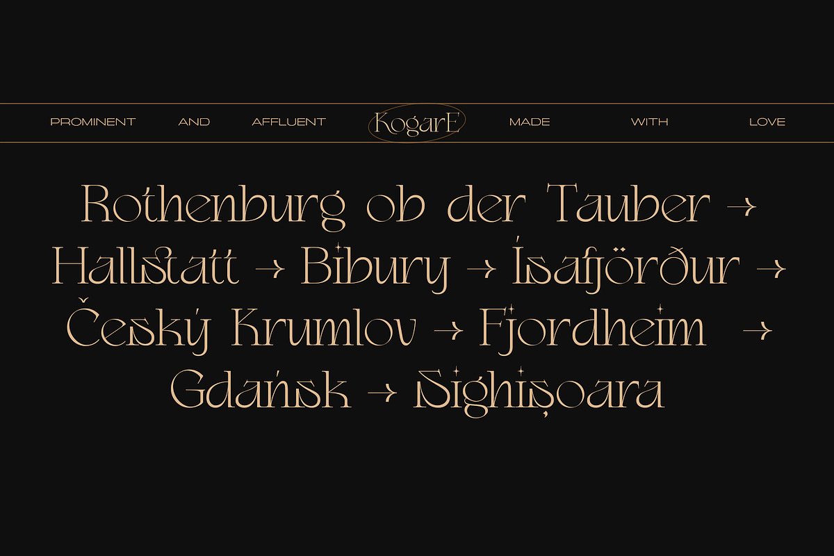 Kogare - Display Font, a Serif Font by Prominent & Affluent (Photo 8 of 9)