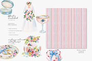 watercolor wedding clipart set, a Decorative Illustration by Patishop Art (Thumbnail 3 of 9)