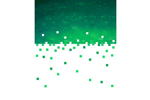 Green background of squares. Not AI, an Illustration by Nenahliadava Design