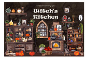 Witch's Kitchen. Hand draw graphic, an Object Illustration by ma_i_vi (Thumbnail 1 of 12)