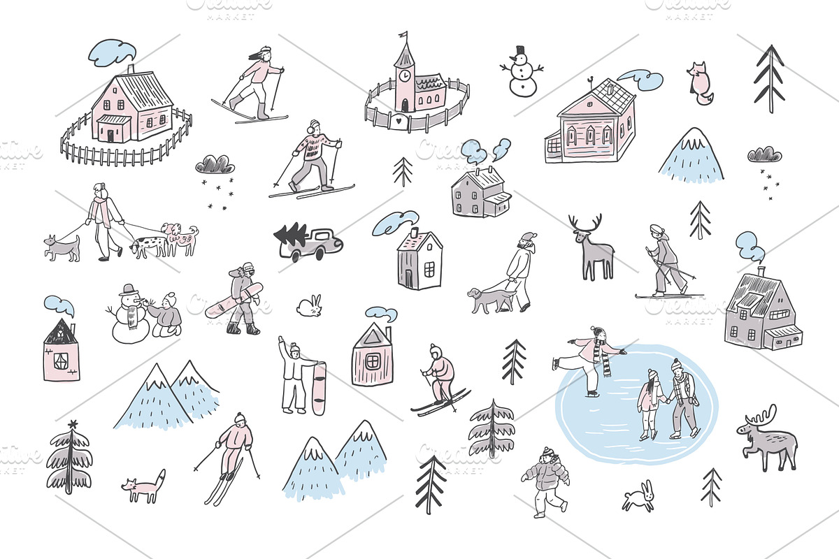 Winter, a Pattern Graphic by GooseFrol (Photo 7 of 8)