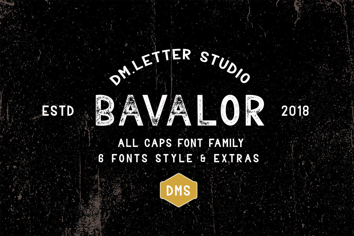 Bavalor - All Caps Font Family, a Sans Serif Font by Dm Studio (Photo 9 of 9)