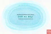 Watercolor background texture blue, a Texture Graphic by LittleAcornGraphics (Thumbnail 1 of 13)