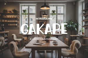 Gakape - Elegant Serif Typeface, a Font by Astuti Studio