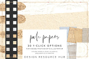 Pale Papers Photoshop Styles, a Layer Style Add-On by Design Resource Hub (Thumbnail 1 of 5)