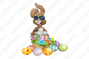 Easter Bunny Cool Rabbit Eggs Hunt