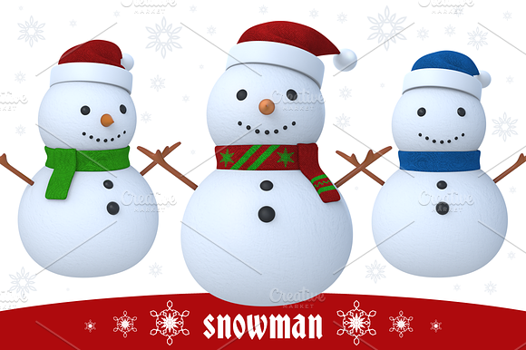 Snowman 3D preview 3